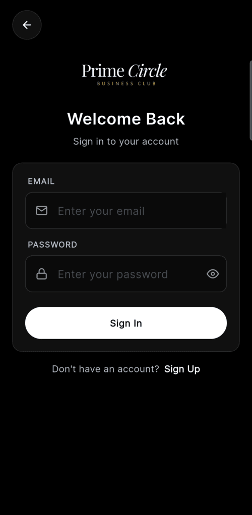 Prime Circle — Financial Planning App — screenshot 2