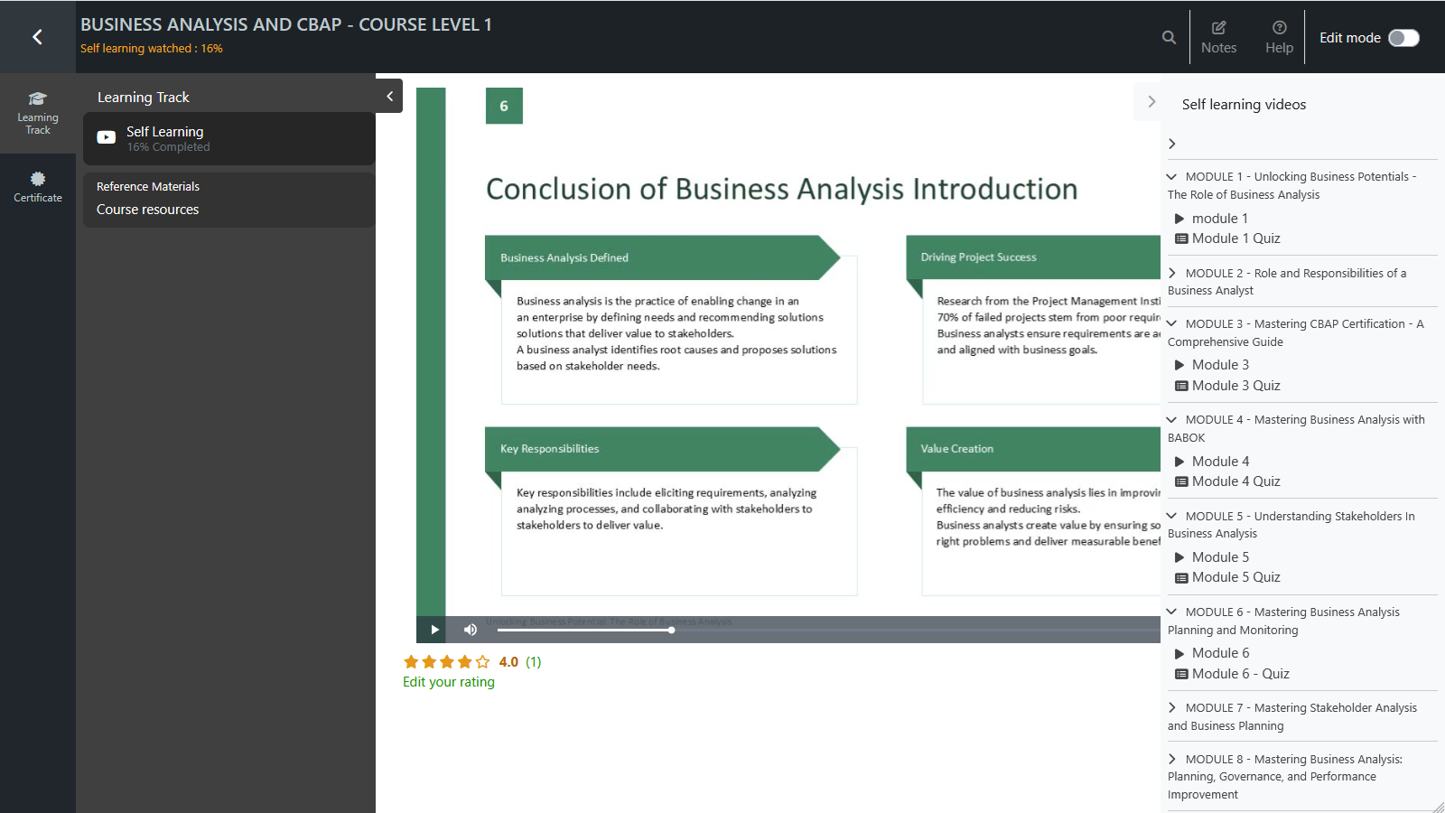 Playlist Course Format — Moodle Plugin — screenshot 2