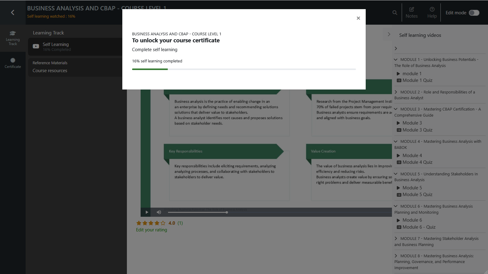 Playlist Course Format — Moodle Plugin — screenshot 3